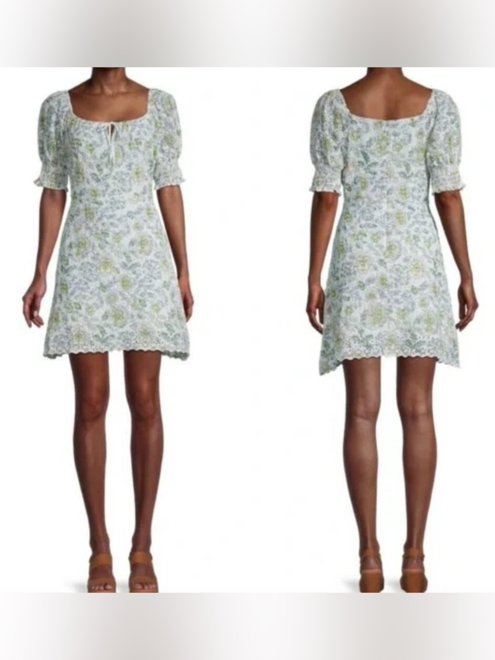7 For All Mankind Floral Eyelet Lace Dress size Medium